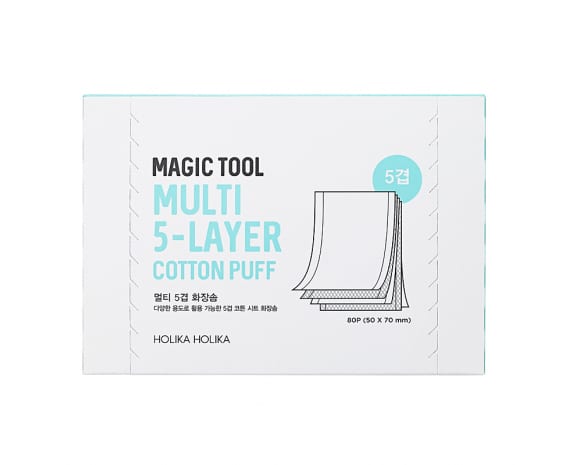 Многослойные хлопковые салфетки Magic Tool Multi (5-Layer) Cotton Pads 80 шт